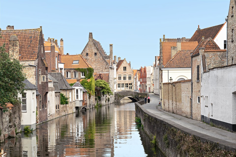 Bruges belgium solar boats